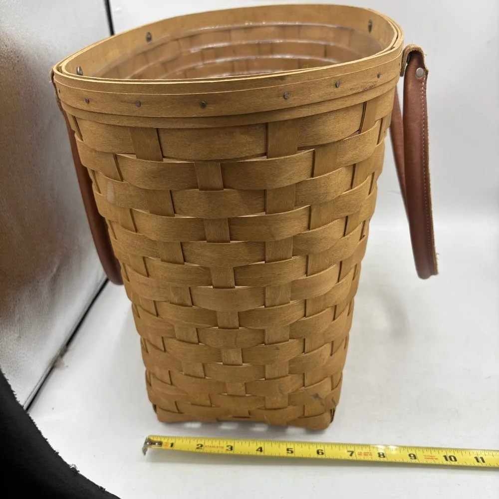 Longaberger Basket Large Boardwalk Picnic Tote Beach with Plastic Protector
